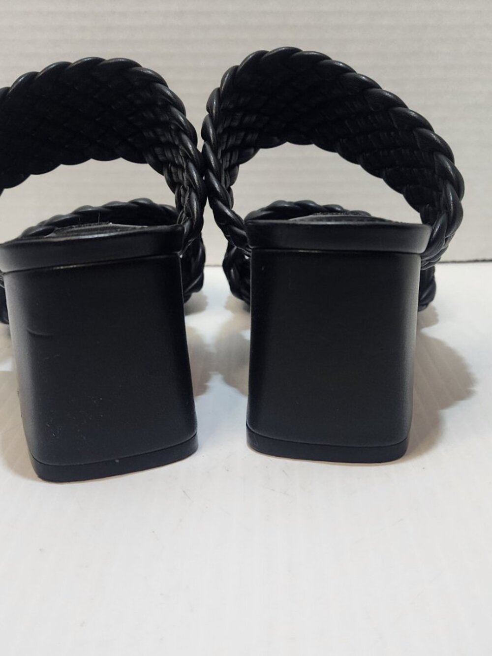 Steve Madden Kenly Heeled Sandals Women’s Size 6.5 Black Excellent Preowned Cond - Picture 8 of 12